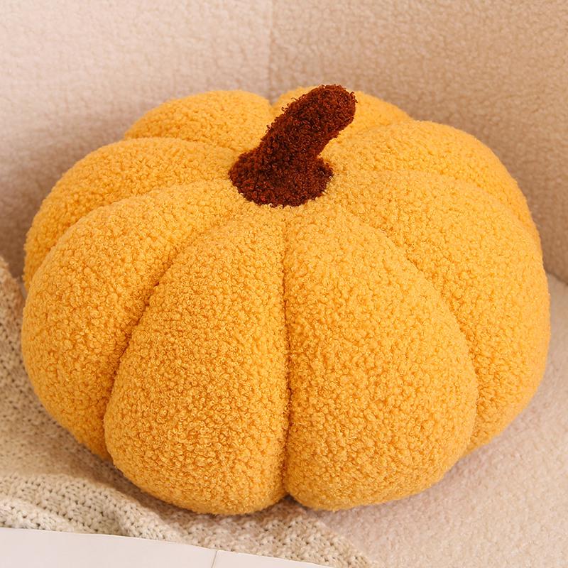Plush Pumpkin Throw Pillow for Living Room & Indoor Decor
