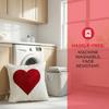 Soft Valentine Heart Pattern Pillowcase Embroidery Decorative Tufted Cushion Case Square 45CM Throw Pillow Cover