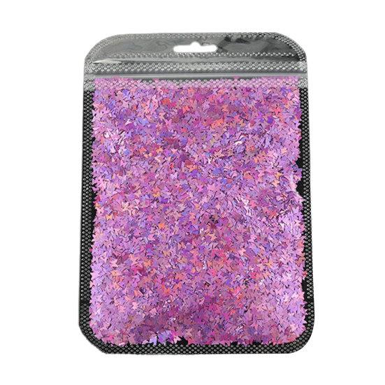 Butterfly Holographic Flakes Nail Glitter Sequins Decor Manicure Tips Slices