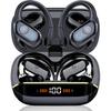 Wireless Earbuds Bluetooth 5.4 Headphones Sports, 75H Stereo Deep Bass Over Ear Buds with Earhooks, Bluetooth Earbuds with 4 ENC Mic, LED Display,