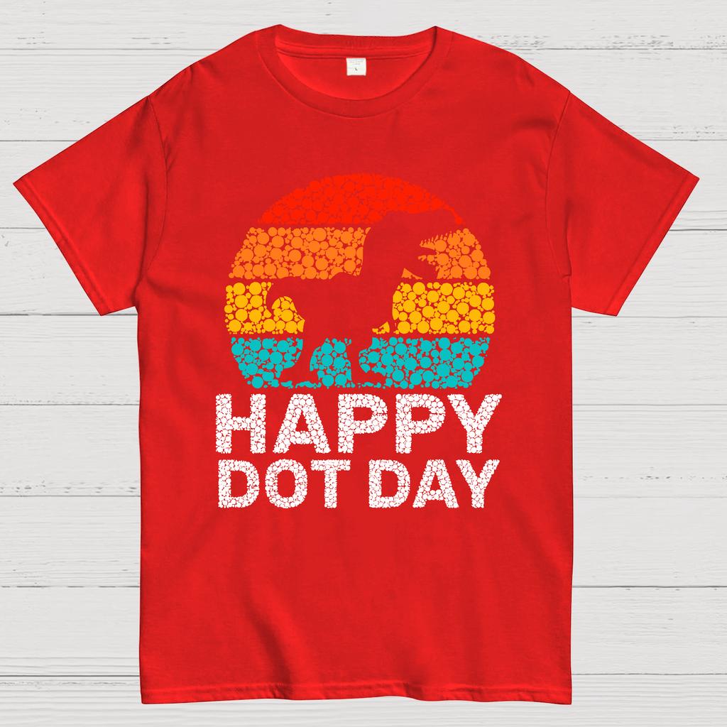 Happy International Dot Day Cotton Summer Casual Cool Loose T-Shirt