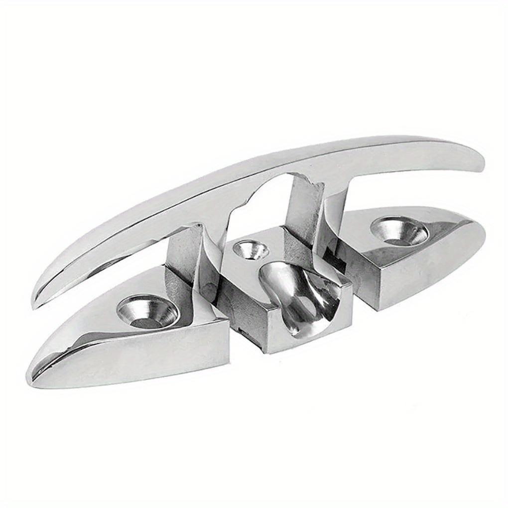

Boat Deck Foldable Studs 5 Inch Detachable Pre-Drilled Mooring Studs Boat Yacht Hardware Accessories Bollards. Silver