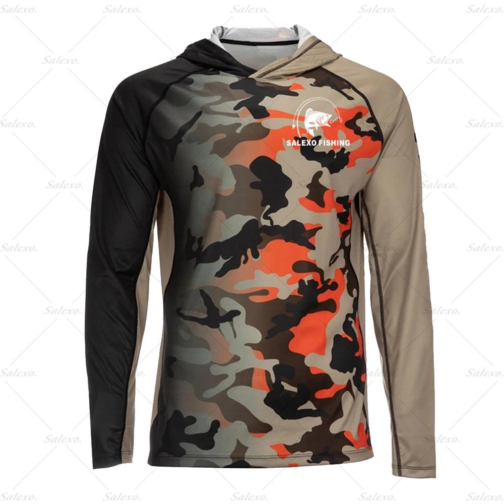 Fishing Clothing Men's Long Sleeve Sunscreen UV Protection Top Breathable Quick Dry Jacket Summer Fishing Shirt
