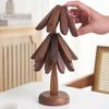 4ks stojan na stromeček, dřevěné trivety, dekorativní proti opaření, žáruvzdorná podložka na stůl, podložka pod pohár, dřevěné prostírání, květináč