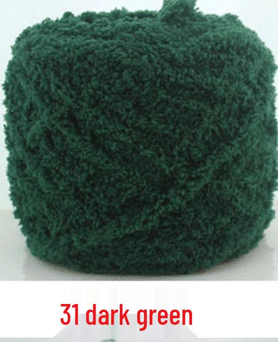 Dreifädiges Korallenfleece Flauschgarn für handgestrickte Chunky Schals und Handtücher