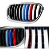 Clip In Front Grille Inserts 3 Colors Trims Strips Grills Cover Grill Cover Clip for 3/4/5/6/7Series Accessories Durable