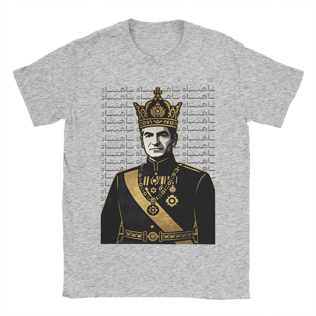 Unisex TShirt Reza Pahlavi Pop Art Novelty Cotton Tee Shirt Short Sleeve T Shirts O Neck Tops Summer