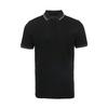 Ss24 Striped Logo Embroidered Pullover Short Sleeve Polo Shirt Men Polo Shirts Black 3D1FM61JTKZ0999