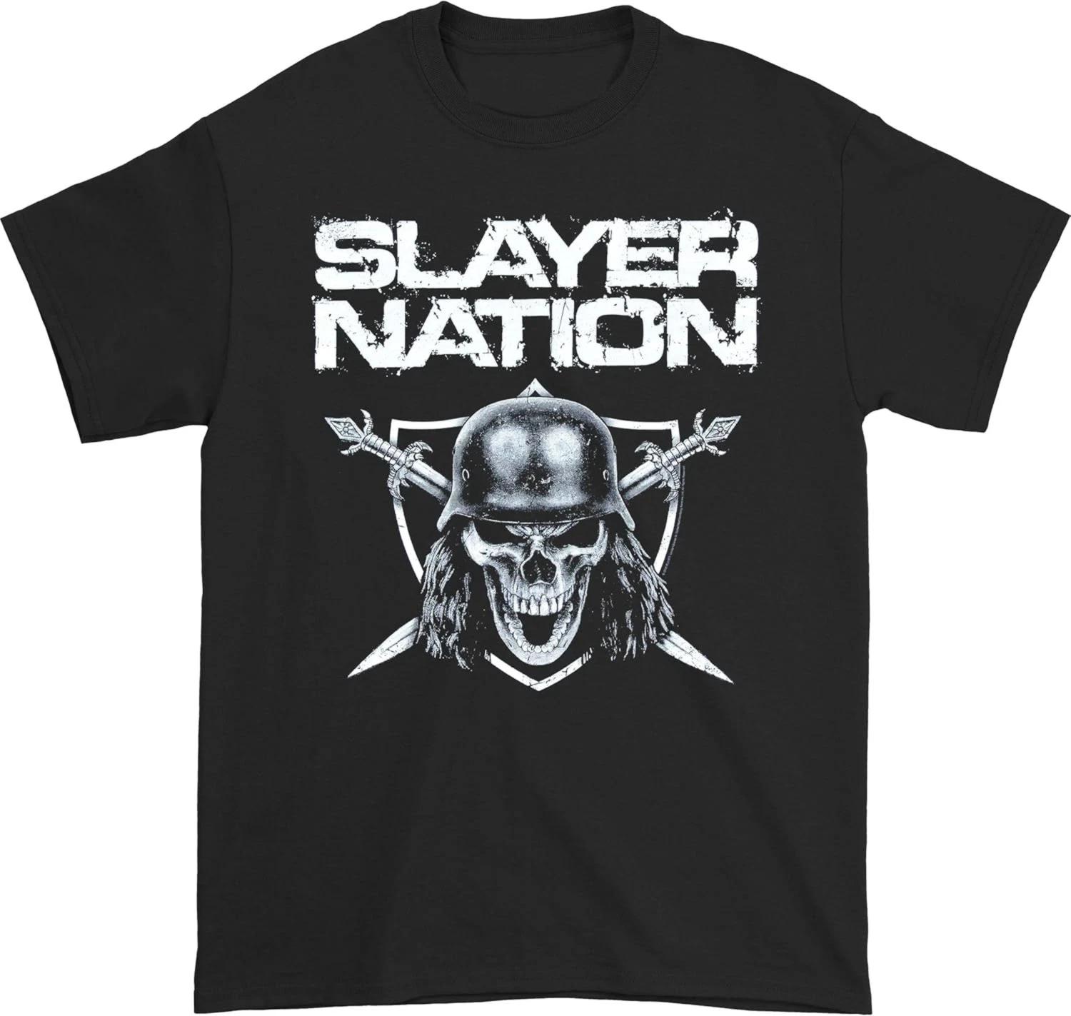 Slayer Slayer Nation Front Print T-Shirt XL-2XL NEW XL
