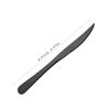 10Pcs Table Steak Knife 18/10 Stainless Steel Black Sharp Meat Fish Knife Western Cutlery Dinnerware Mirror Polished Serrated Butter Knife