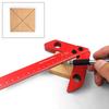 Aluminum Alloy Center Finder Line Gauge Center Scribe Measuring Tool 45 90 Degree Right Angle Ruler For Woodworking Carpenter