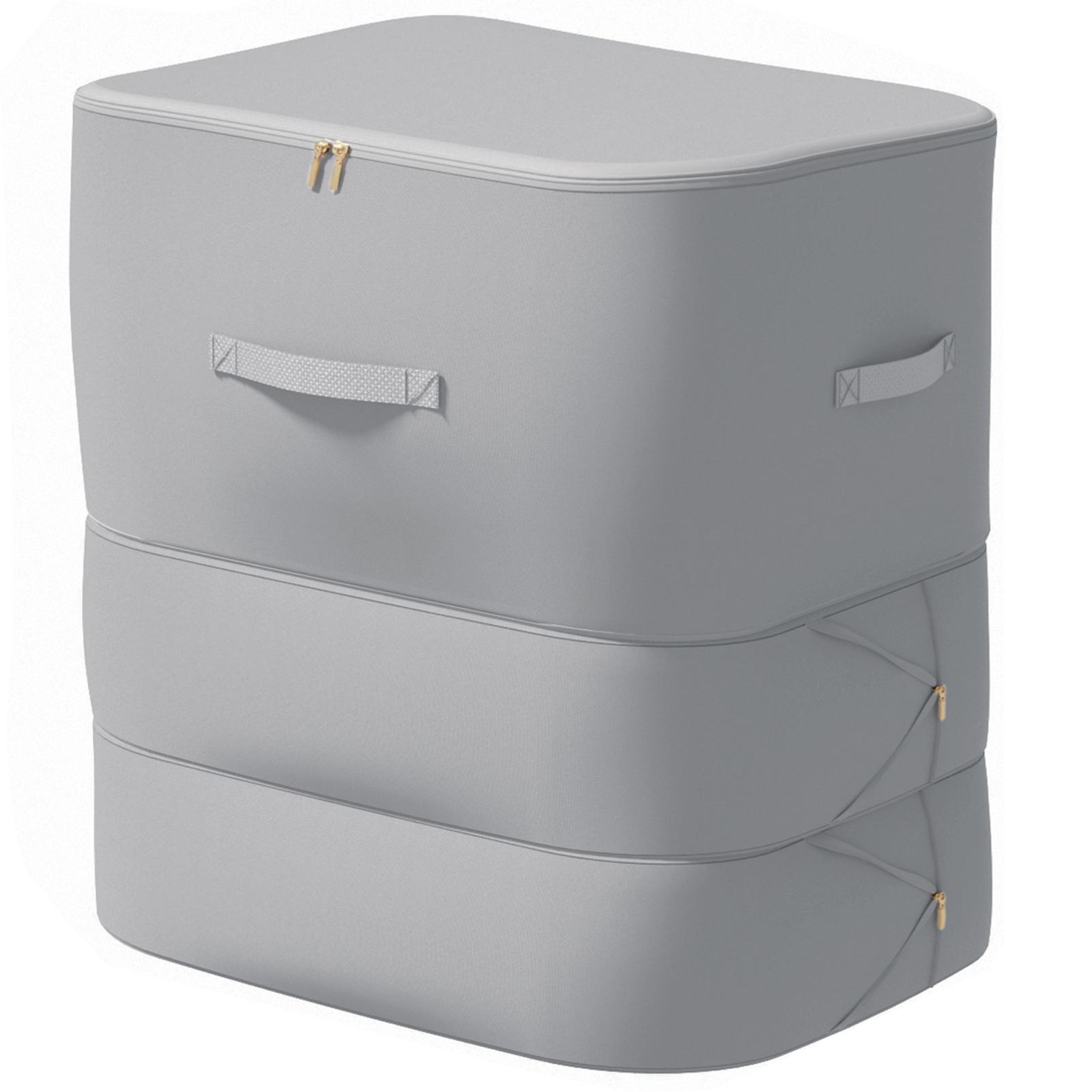 

3-Layer Blanket Storage Bags,Large Capacity Vacuum Compression Bags,Closet Organisers Storage Containers For Household A серый