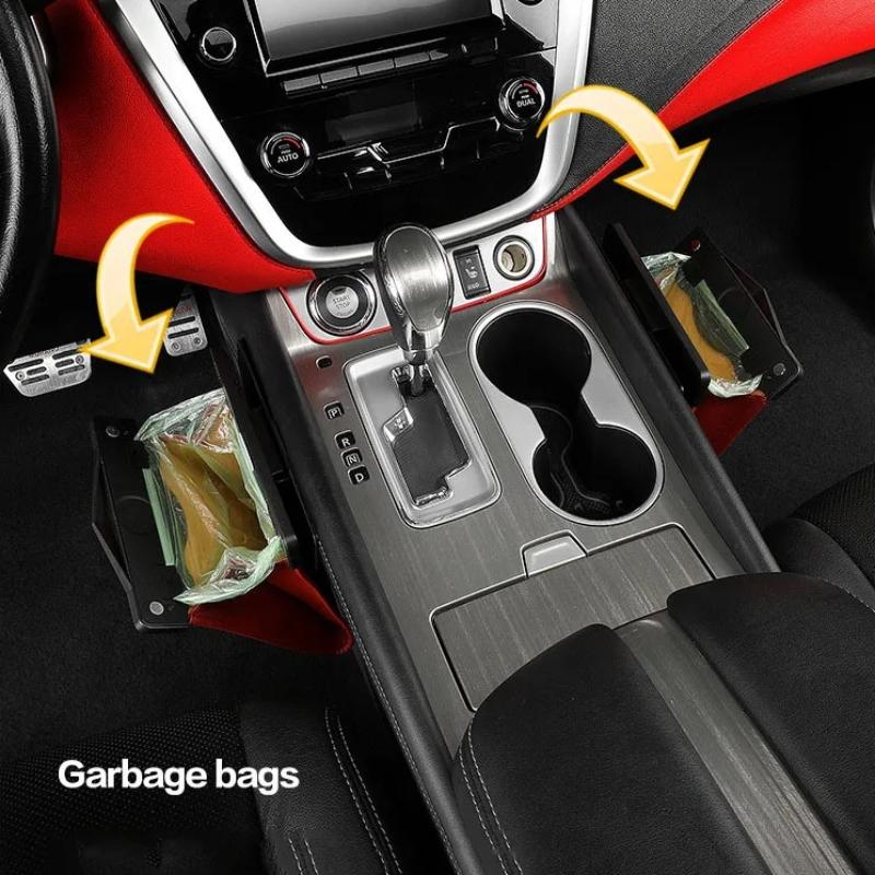 Can Foldable Storage Car Co-Pilot Trash Bag Car Storage And Finishing Supplies Car Trash Can Front-Row Hanging Trash