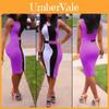 Elegant Colorful Sexy Fashion Bodycon Women Dress Sleeveless Fit Leisure Slim Design