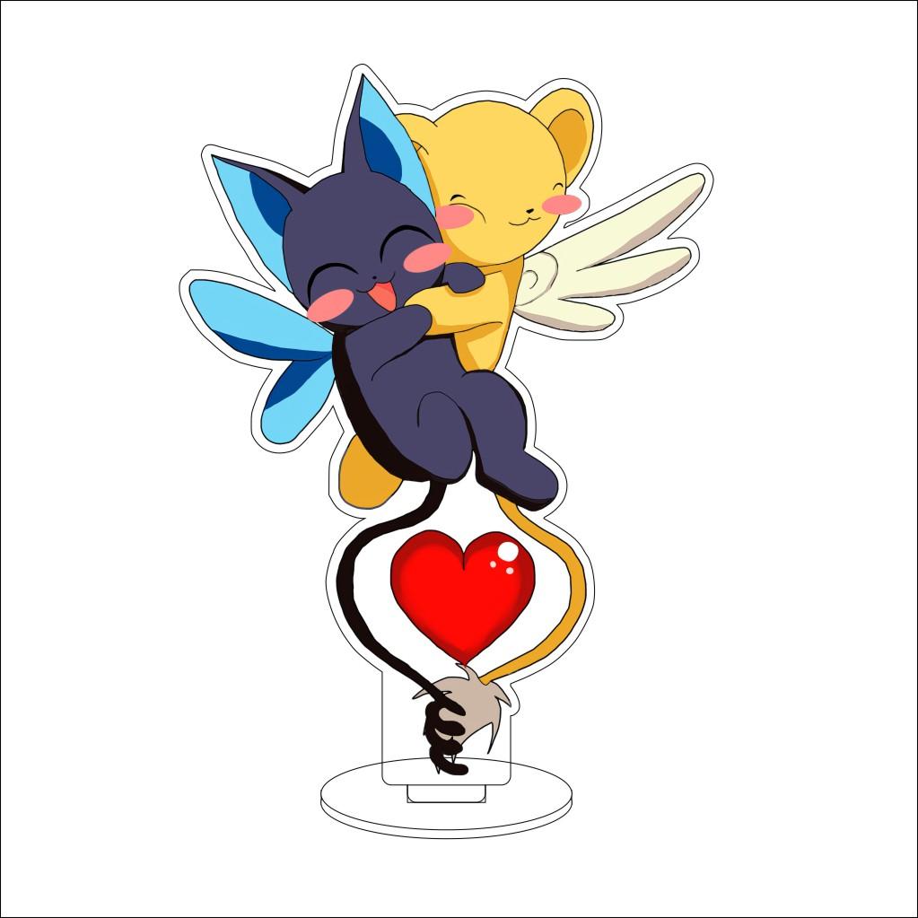 16CM Anime Cardcaptor Sakura Cosplay Acrylic Stand Ornaments KINOMOTO TOUYA/Daidouji Tomoyo Figure Stand Halloween Gifts
