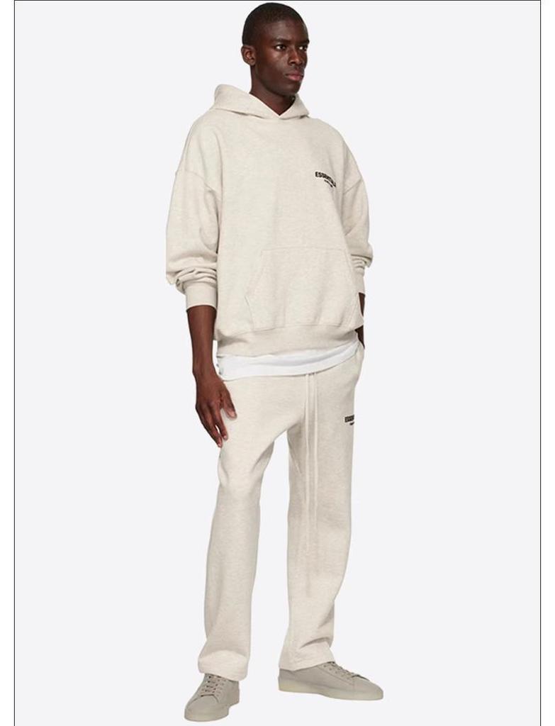 Essentials SS22 Flocked Print Fleece Hoodie
