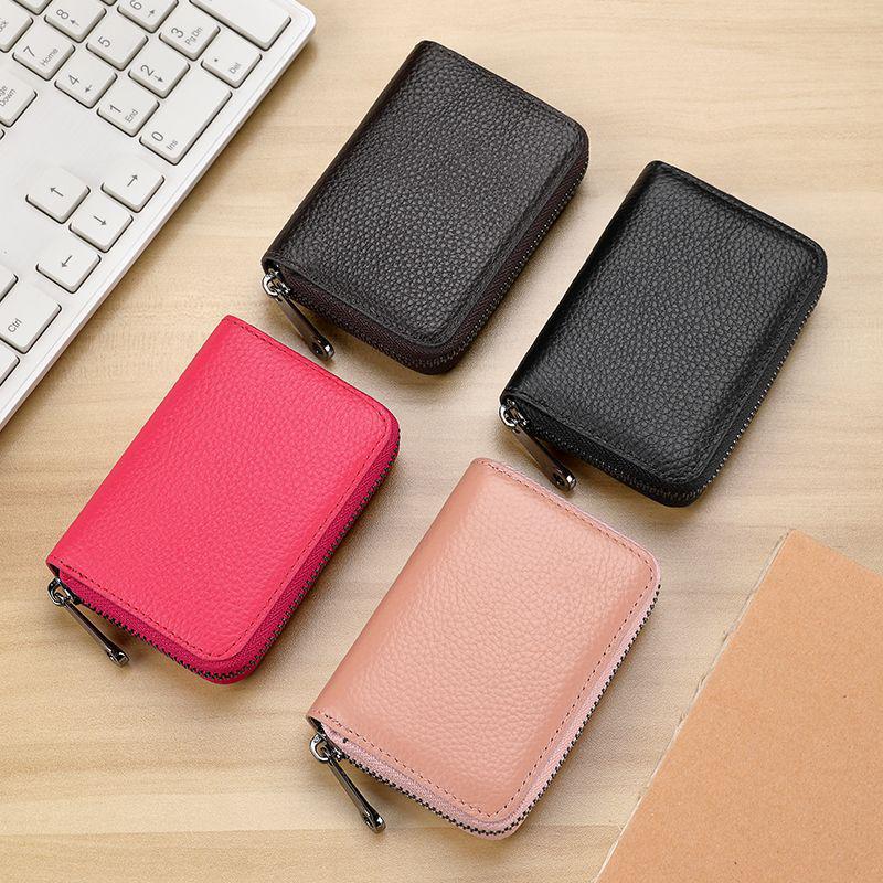 Ultra-Thin Minimalist Anti-Demagnetization Card Holder with Large Capacity for Men and Women