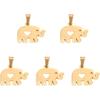 DanLingJewelry 10 sztuk Stal Nierdzewna 304 Zawieszki Słoń z Sercem Zawieszki do Tworzenia Biżuterii Akcesorium Rękodzielnicze 13x16mm