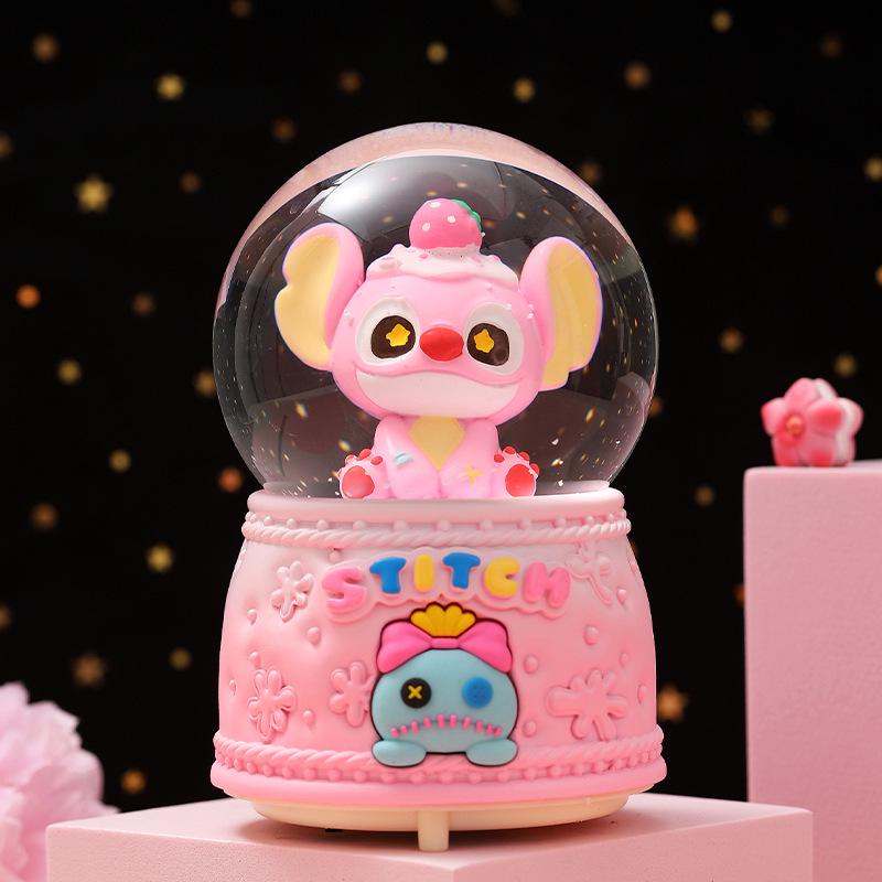 Dreamy Unicorn Crystal Ball Luminous Music Box - Snowflake Gift for Best Friend, Creative Qixi Present