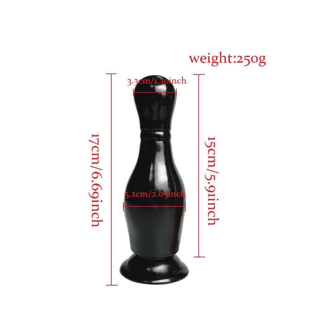 Bowling Soft PVC Anal Dilator and Masturbator for Women