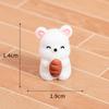 Kawaii Cartoon Cute Animal Resin Small Ornaments Creative Little Bear Doll Toys DIY Home Decoration Accessories Crafts Gifts
