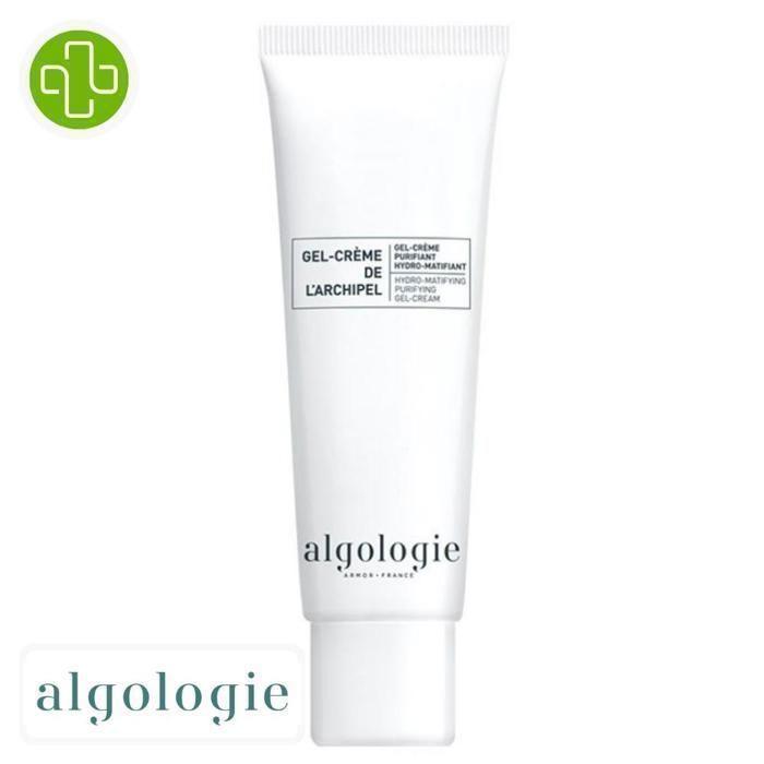 Gel Crème Purifiant - Algologie - L'Archipel - 50Ml - Hydro-Matifiant - Tous types de peau