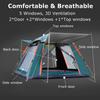6-7 People Foldable Quick Setup Family Tent Large Tent Folding Tents Two Layer Backpack Tents Sunshade Outdoor Camping Tent