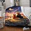 Coperta Stampata Tema Il Piccolo Principe - Perfetta per Divano, Letto, Viaggio e Uso Esterno | Lavabile in Lavatrice, Accogliente e Resistente.