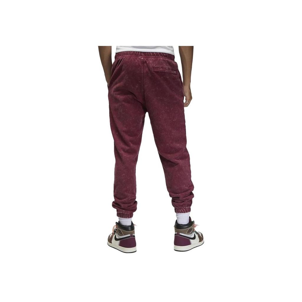 Jordan Solid Logo Patch Drawstring Sports Pants Men Bottoms Purple DR3089-680
