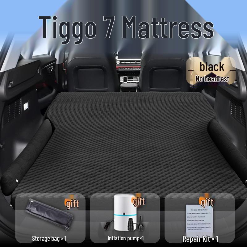 Chery Tiggo 7 Aufblasbare Auto-Matratze - Schlafmatte für Rücksitz/Kofferraum für 25 Autos.