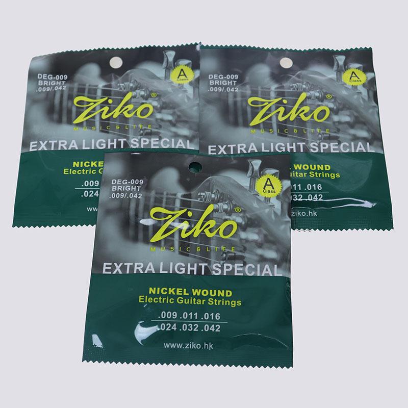 ZIKO Genuine 009 Stainless Steel Electric Guitar Strings Set