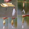 SOUGAYILANG 4pcs Fishing Bait Metal Material Realistic Fishing Bait Fishing Hooks Sea Fishing Baits