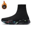 Spring and Autumn men's and women's socks shoes high-top single shoes flow sports leisure lazy shoes