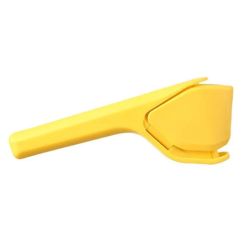Juice Extraction Lemon Lime Squeezer EasytoUse Flat Lemon Squeezer with Leverage Squeezer with Built in Strainer Yellow жёлтый