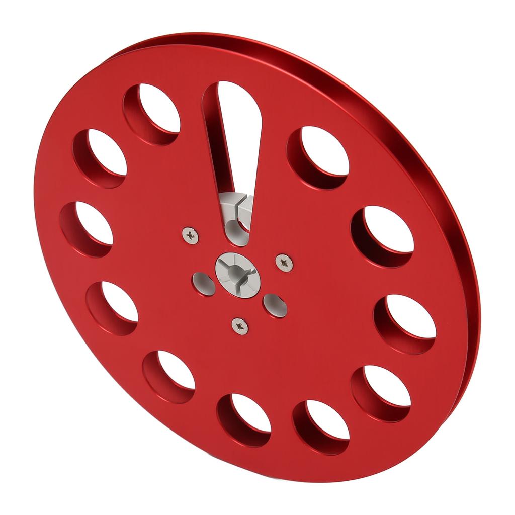 1 4 7 Inch Takeup Reel Universal 11 Holes Wind Resistance Holes Empty Tape Reel for Recording Red
