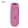 10pcs Ceramic Nozzle Cups 10N50-10N46 #4-#8 for WP-17Celsius18Celsius26 TIG Welding Torch(10N50 6.5mm)