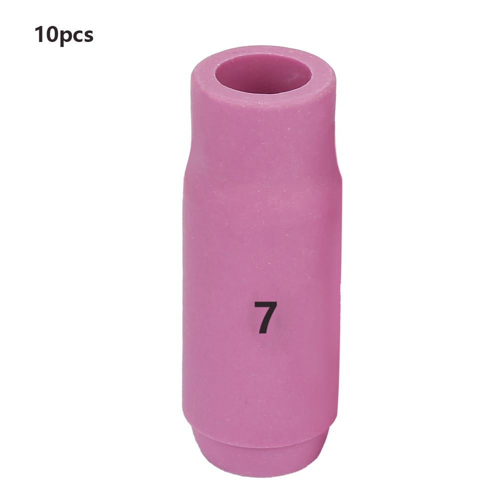 10pcs Ceramic Nozzle Cups 10N50-10N46 #4-#8 for WP-17Celsius18Celsius26 TIG Welding Torch(10N50 6.5mm)