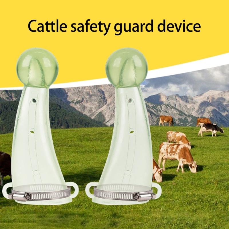 Capra Vitelli Bovini Tori Copertura Corno di Vacca Atossico Protezioni per Corno di Animale da Fattoria Per Vacca Durabilità Equipaggiamento di Sicurezza