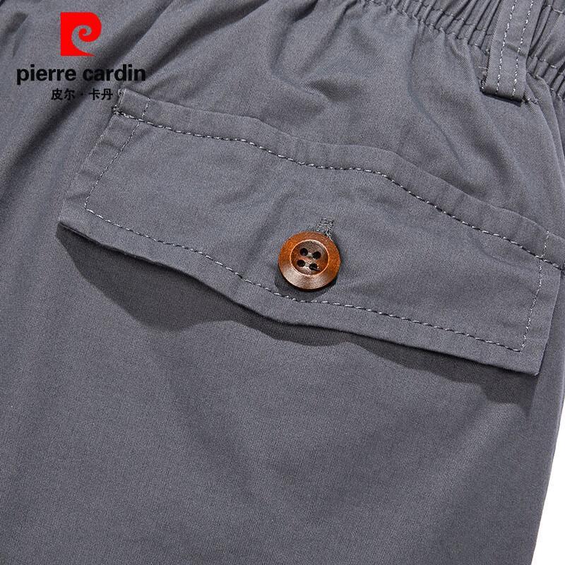 Pierre Cardin Men's 100% Cotton Elastic Waist Casual Shorts