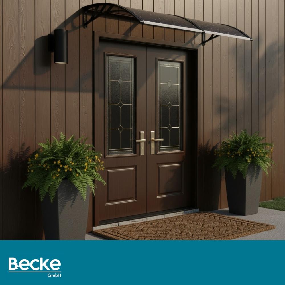 Canopy Over Entrance Door Window Balcony Roof Polycarbonate 150X80 Brown