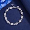 925 Silver Beads Bracelets for Women Men Adjustable Simple Design Elegant Metal Bangle Trendy Party Jewelry Gifts