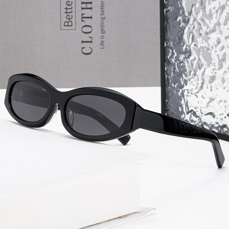 5077 Xin Zhilei Cat-Eye HD Sunglasses - Unisex, High-End Nylon Design
