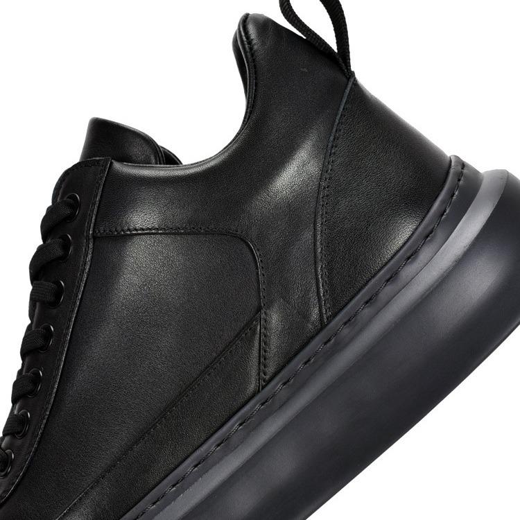 Pantofi bărbați toamnă și iarnă catifea caldă din piele de vacă cu platformă pantofi înalți pentru bărbați pantofi ocazional de afaceri pentru bărbați cizme scurte