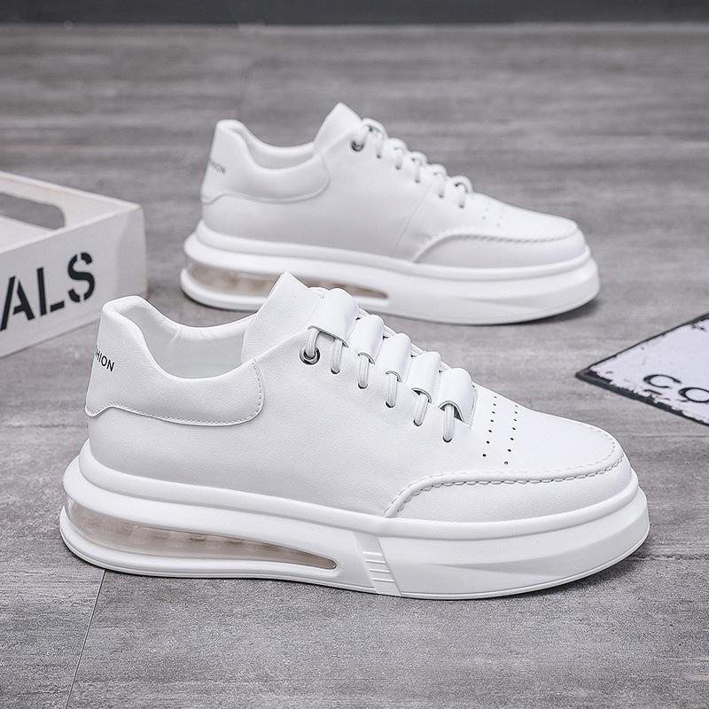 New men's platform white shoes lazy foot cover tide shoes Internet celebrity air cushion little white men's shoes live stream shake fast spot