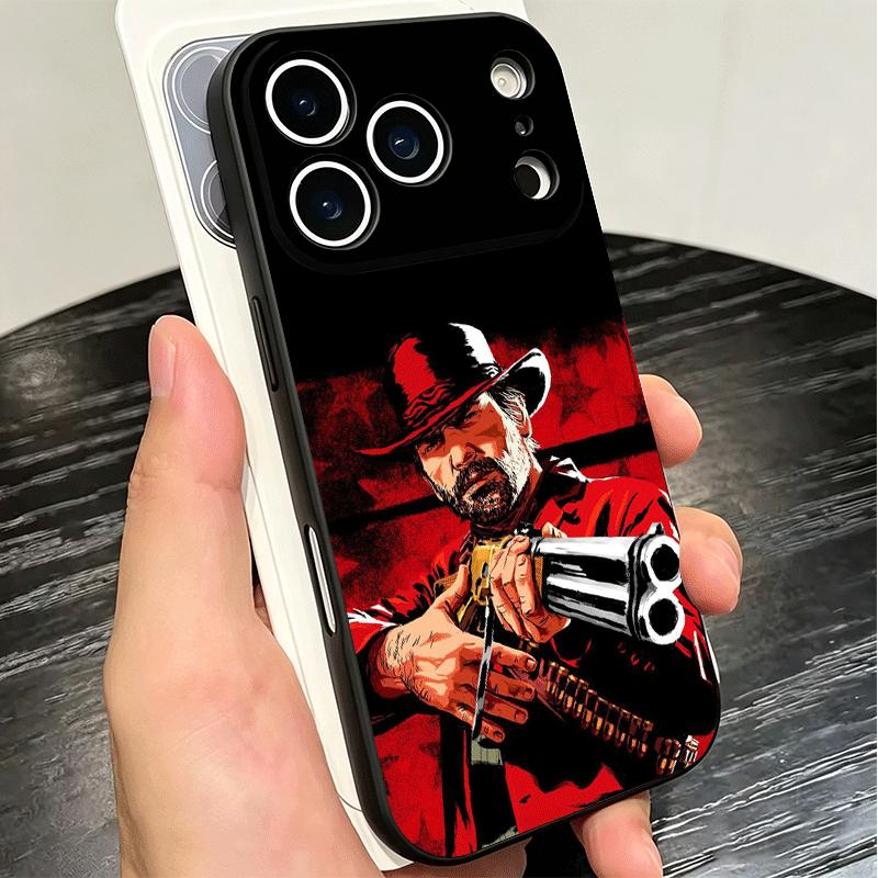 Red Dead R-Redemption Soft Phone Case for iPhone 16 16E 17 Air 15 Pro Max 14 Plus 13 Mini 11 12 7 Black Cover Back Shell