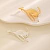 Creative Kangaroo Pearl Brooches Light Luxury Pin Badge Buttons Brooch Vintage Versatile Clothing Jewelry Accessories Gifts