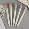 5/10Pcs Cute Sweet Tulip Flower Gel Pens Quick-Dry Ballpoint Pens 0.5Mm Black Ink Pen Office School Stationery Supplies