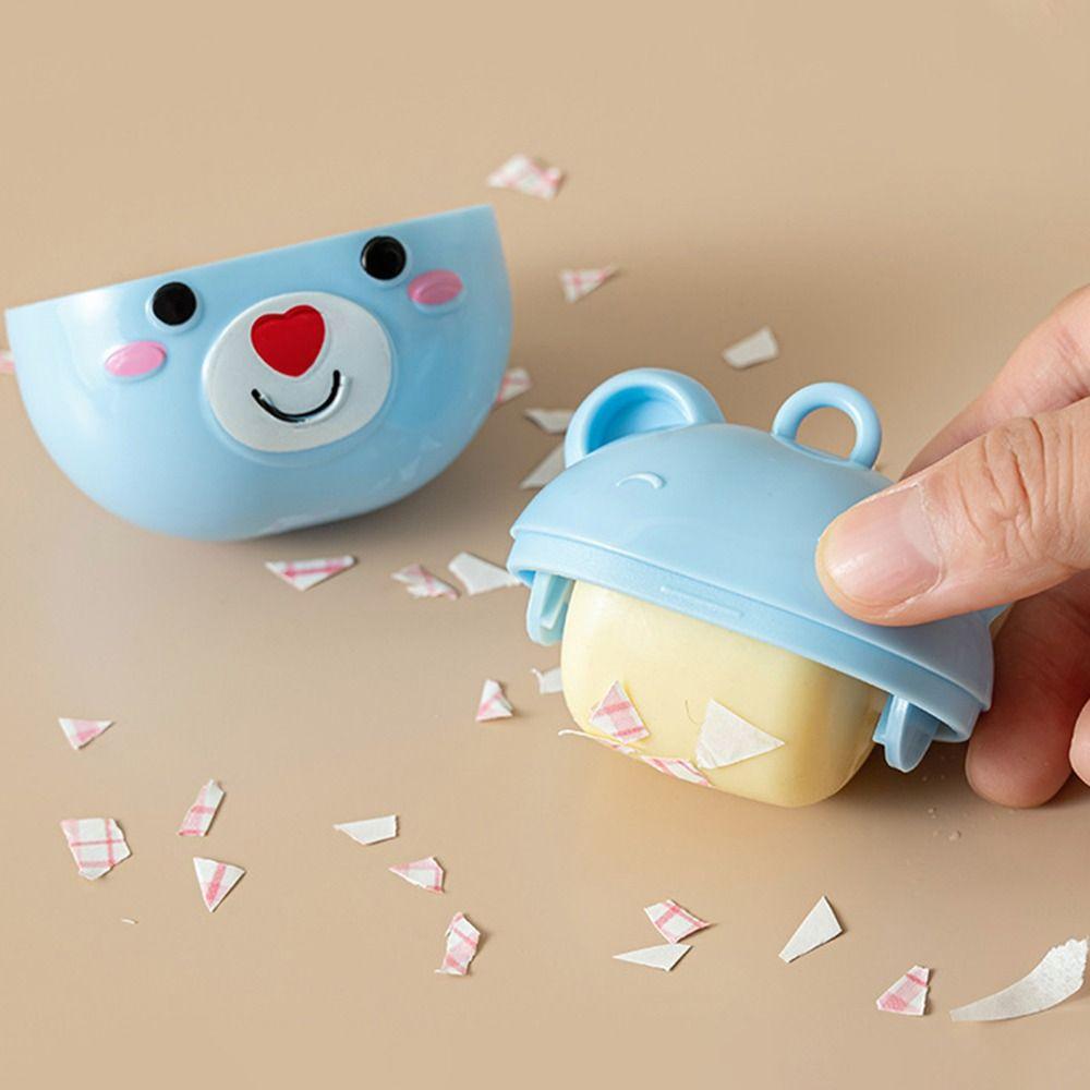 New Cartoon Little Bear lint roller Washable Carry-on Roller Hair Remover Portable Mini Hair Remover Roller