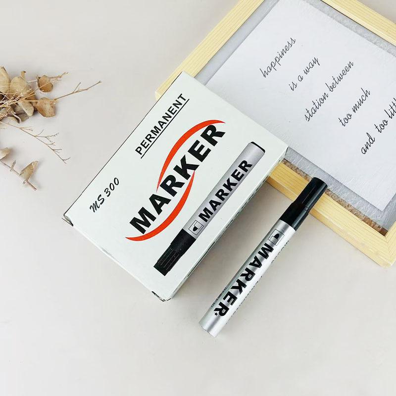 5PCS Permanent Paint Marker Pen Waterproof Pen for Tyre Oily Markers Capacity Quick Drying Signature Pen Stationery Supplies