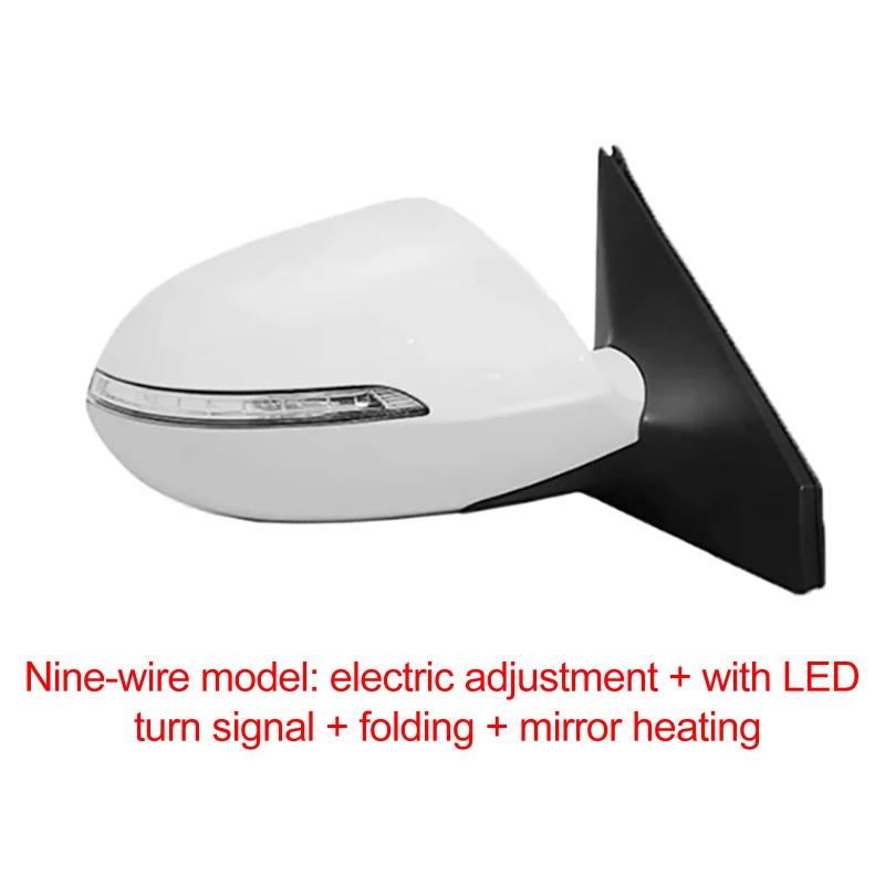 5/7/9 Pin Car Left Right Side Rearview Mirror Assembly with Turn Signal Light for Kia Sportage R 2011-2016